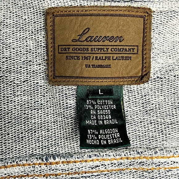 Lauren Ralph Lauren Dry Goods Supply Co Washed Knit Cropped Jacket Women’s L - Picture 11 of 12